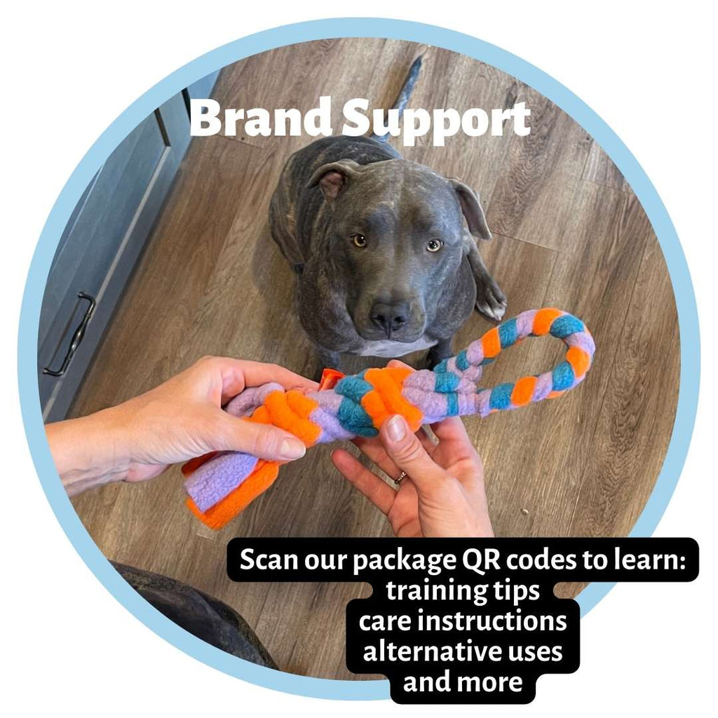 3-in-1 Dog Enrichment Tube: Tug Toy, Treat Puzzle & Snuffle Ball