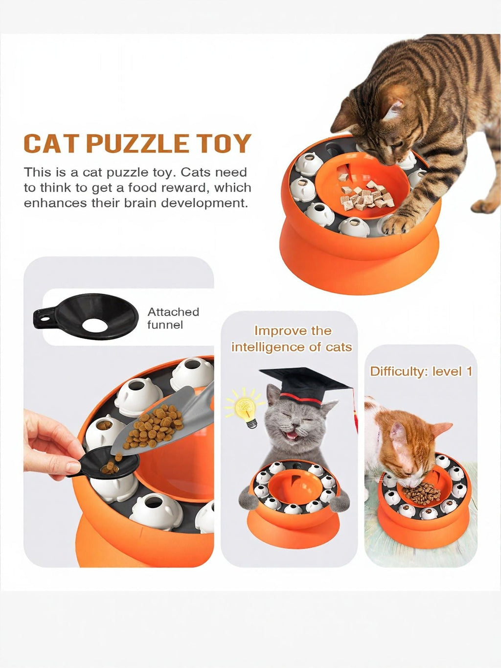 Interactive Cat Treat Puzzle