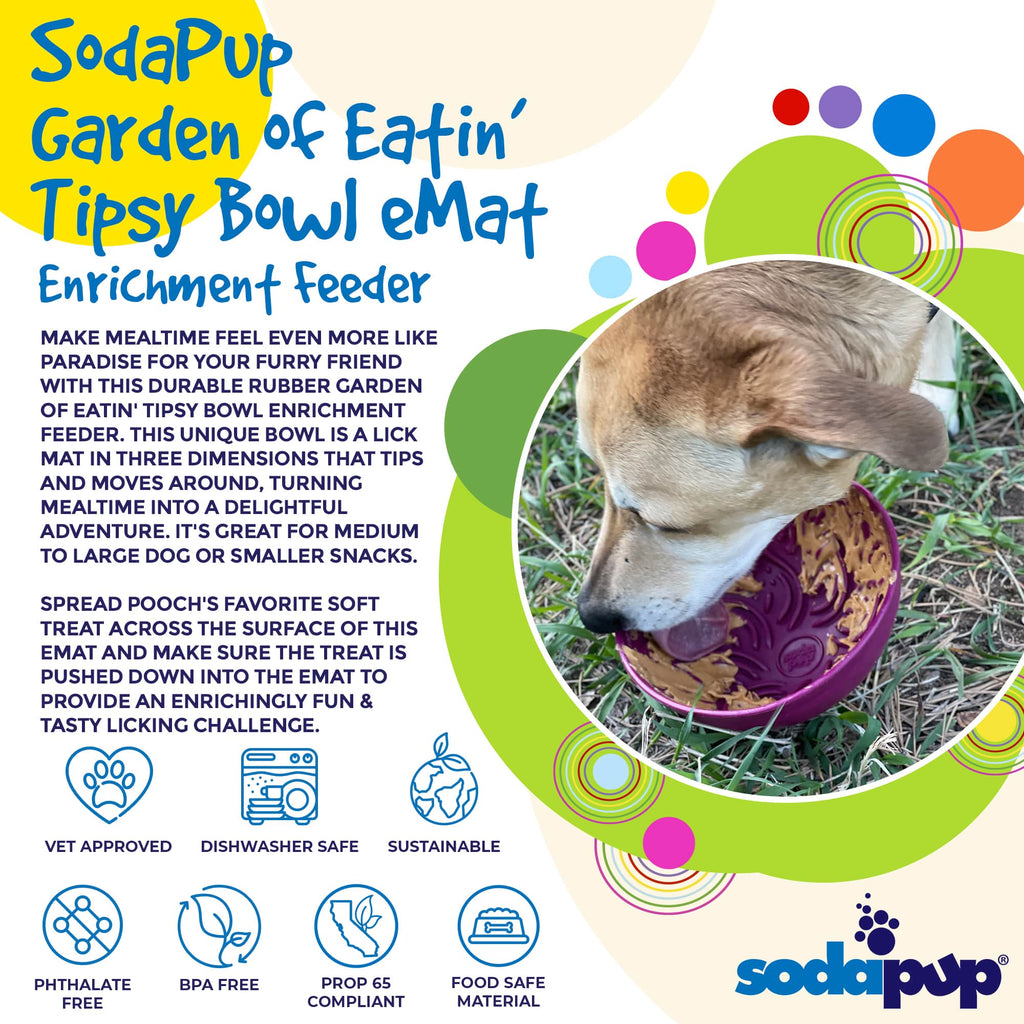 SodaPup Tipsy Bowl Wobble Lick Mat