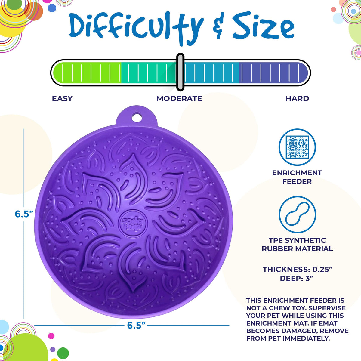 SodaPup Tipsy Bowl Wobble Lick Mat