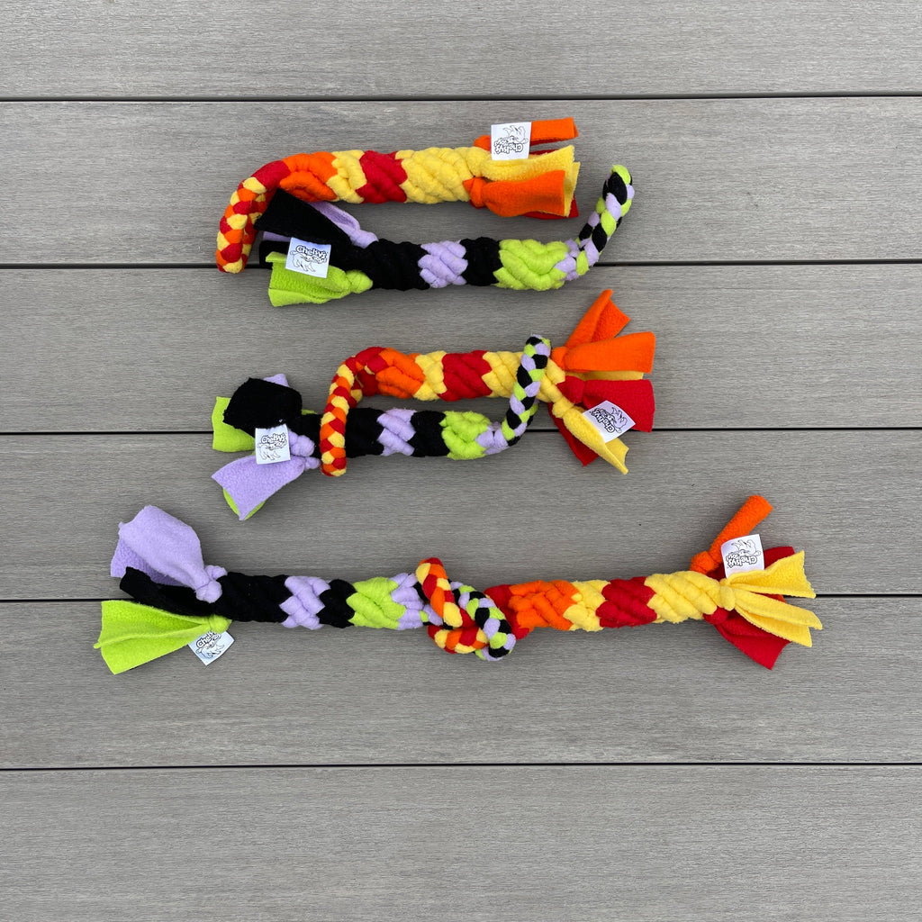 3-in-1 Dog Enrichment Tube: Tug Toy, Treat Puzzle & Snuffle Ball