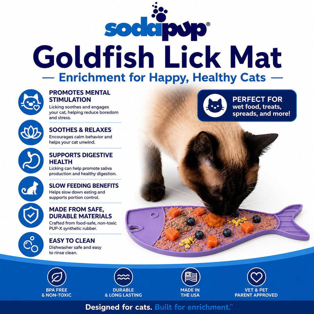 SodaPup Goldfish eMat Lick Mat for Cats