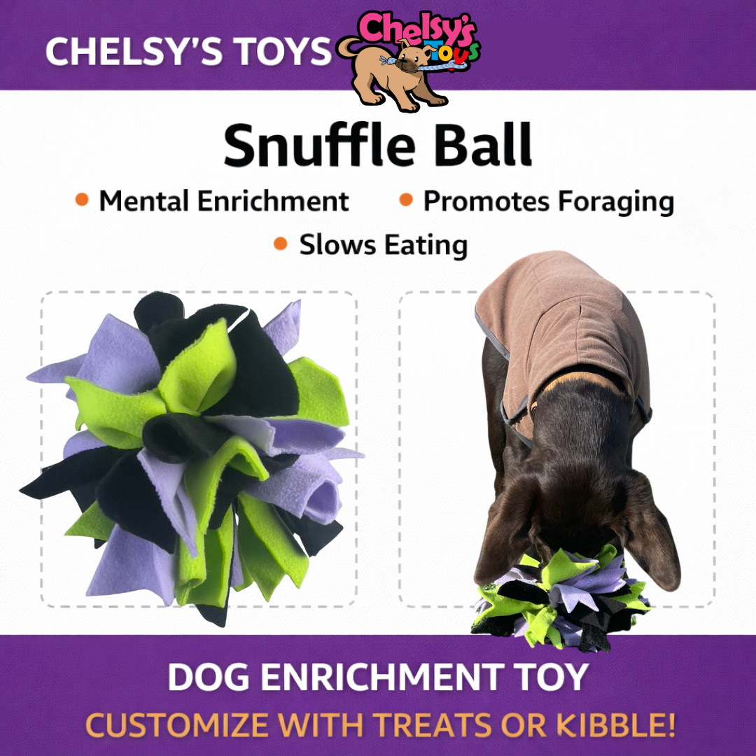 3-in-1 Dog Enrichment Tube: Tug Toy, Treat Puzzle & Snuffle Ball